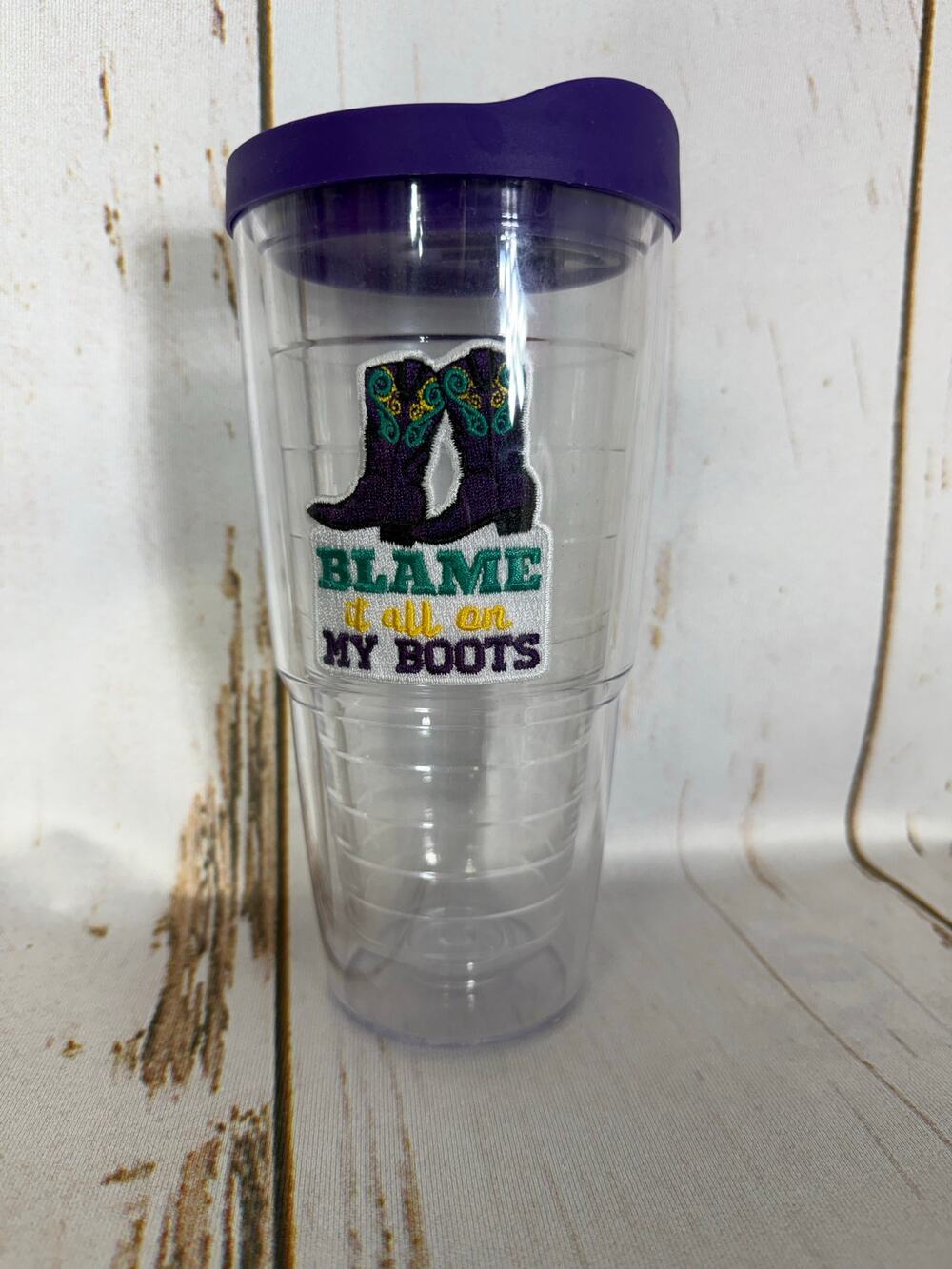 Tervis, Blame it All On my Boots, Cute Country Cup. 26 Oz. Excellent condition!